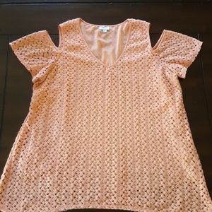 Avenue Womans cold shoulder shirt.